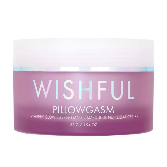 Huda beauty 🍒WISHFUL Pillowgasm Cherry Glow Sleeping Mask 1.94 fl oz new - Picture 3 of 3